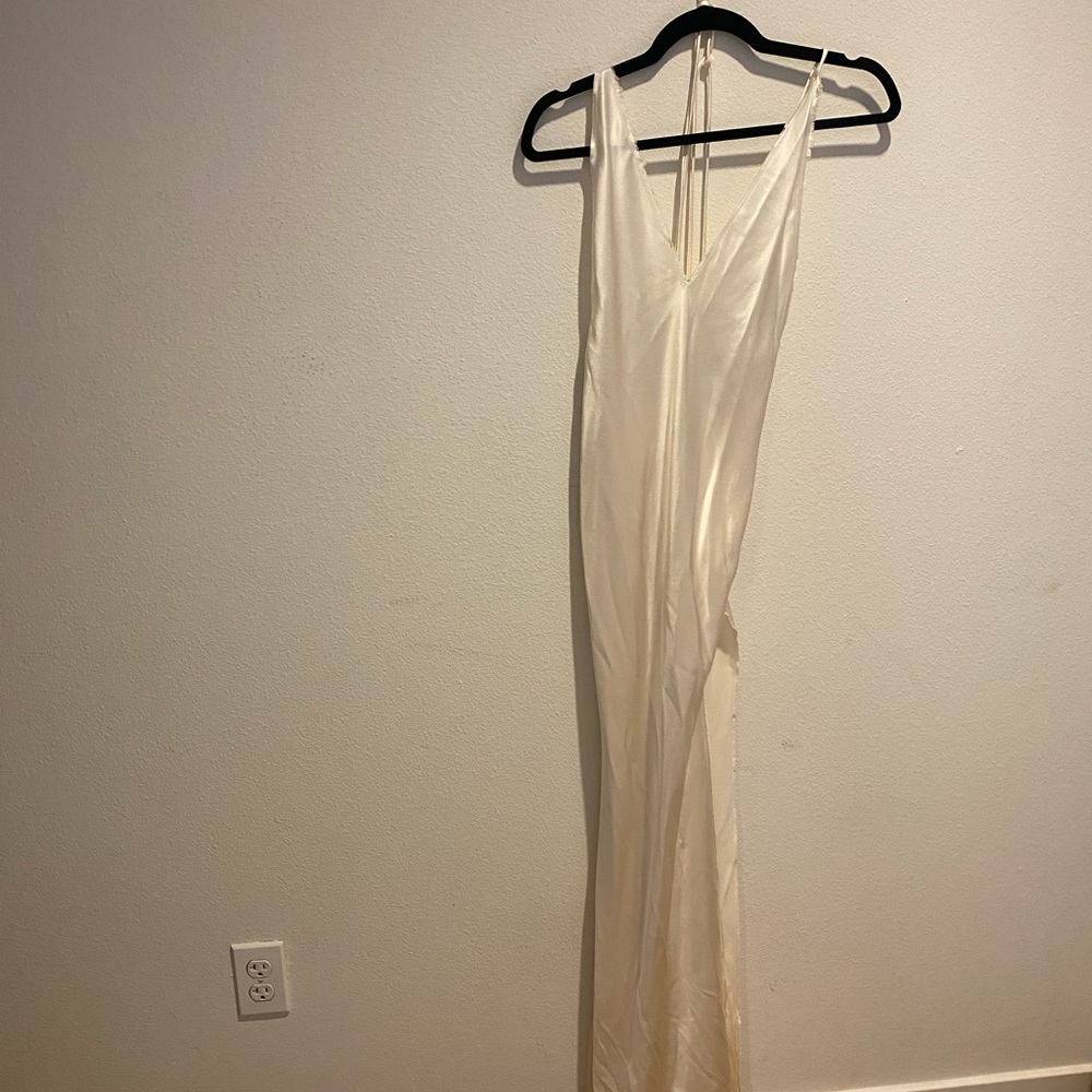 Silk White Dress